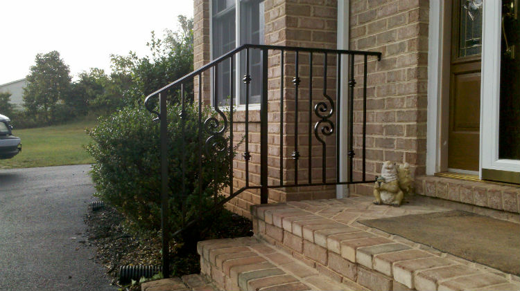 Front steps railings